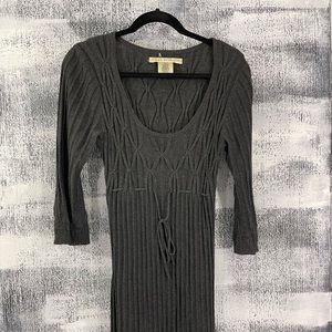 MAX STUDIO KNIT DRESS CHARCOAL GREY MEDIUM